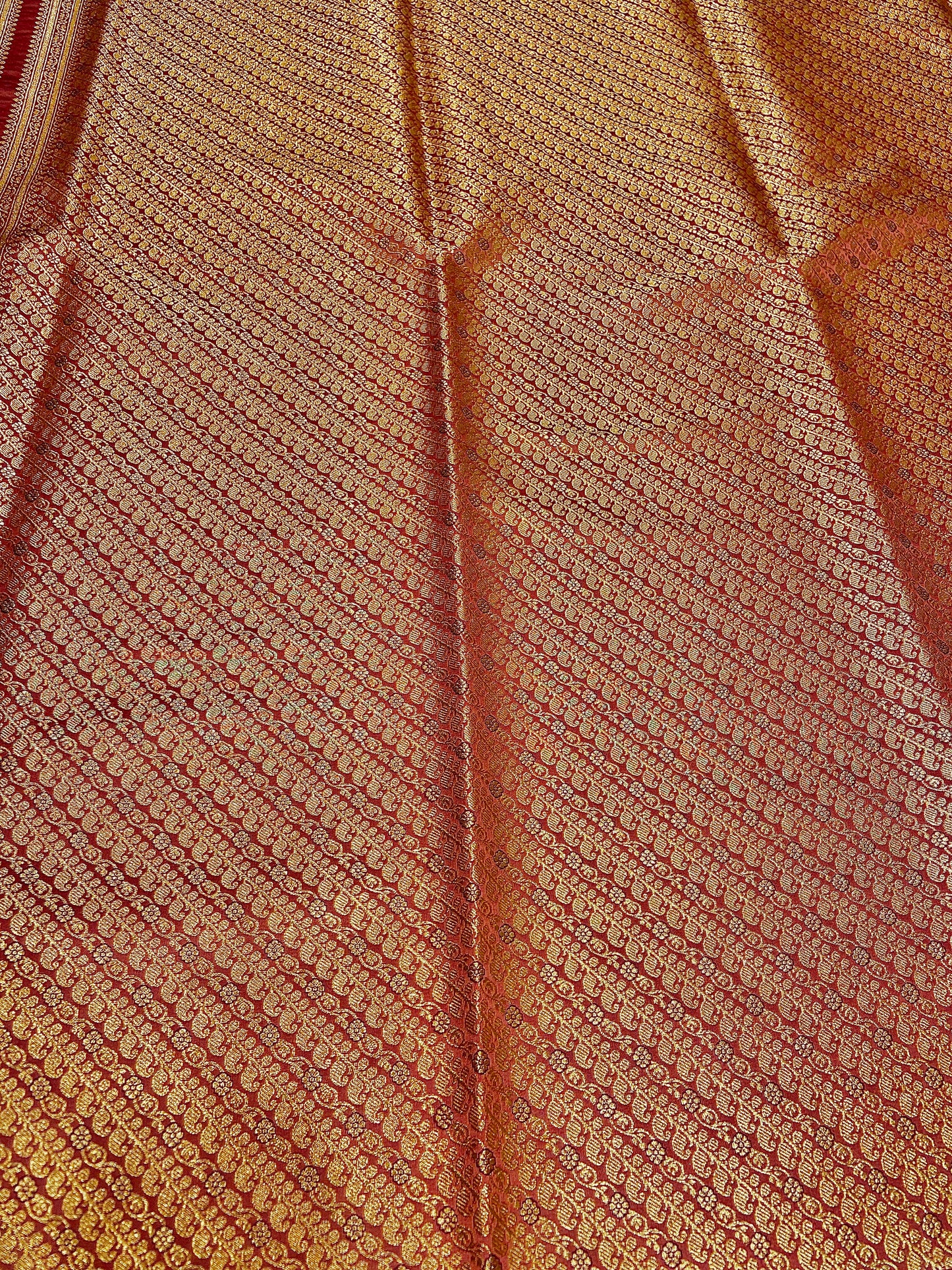 Baby Pink Pure Silk Saree with Purple Thread Work & Banarasi Zari Pallu