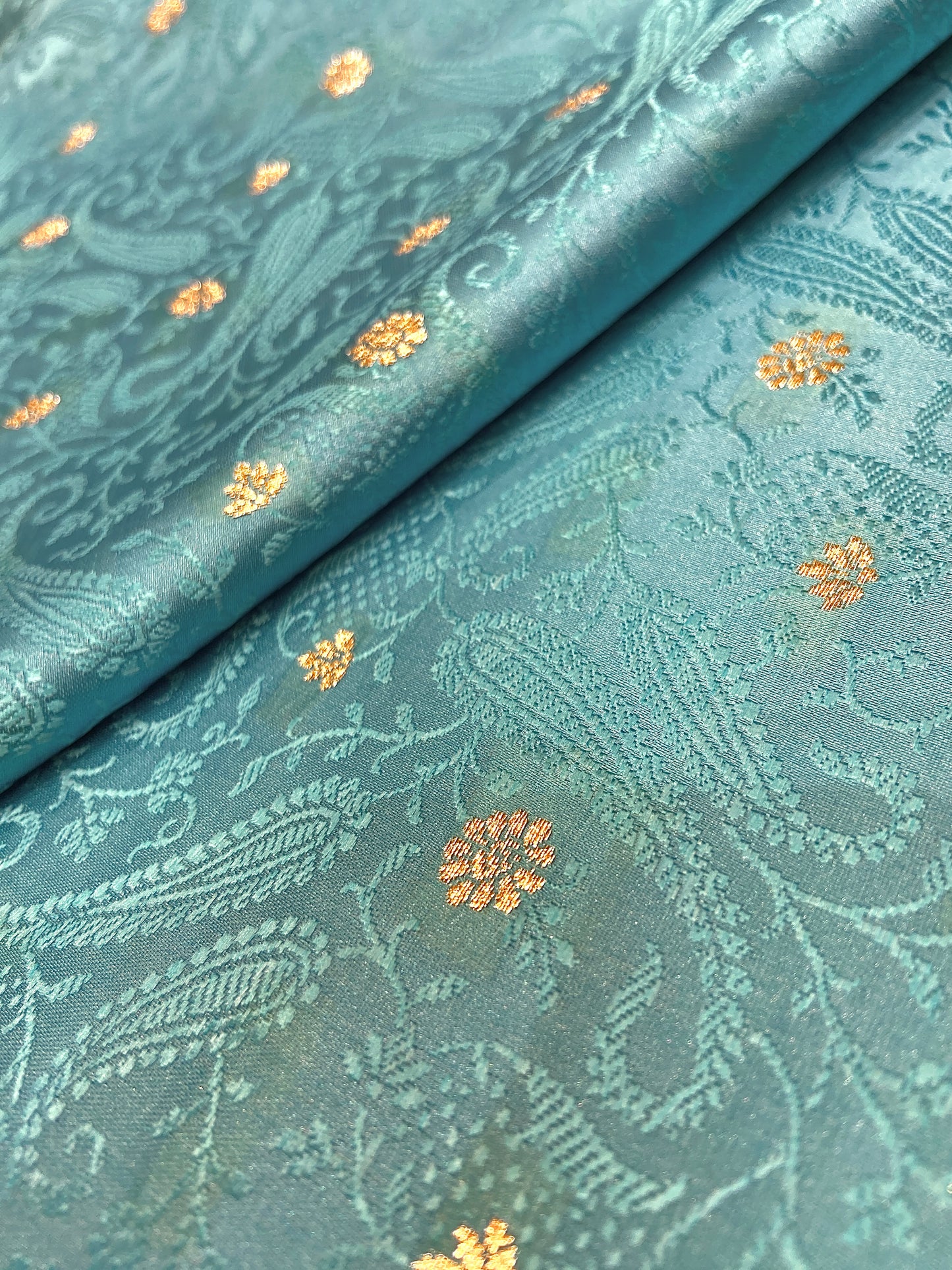 Baby Pink Pure Silk Saree with Purple Thread Work & Banarasi Zari Pallu