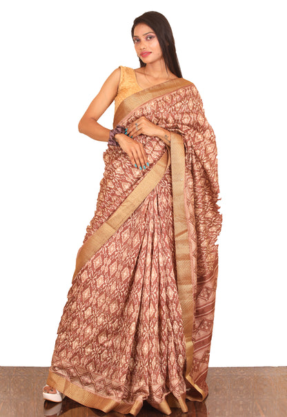 Brown Silk Saree