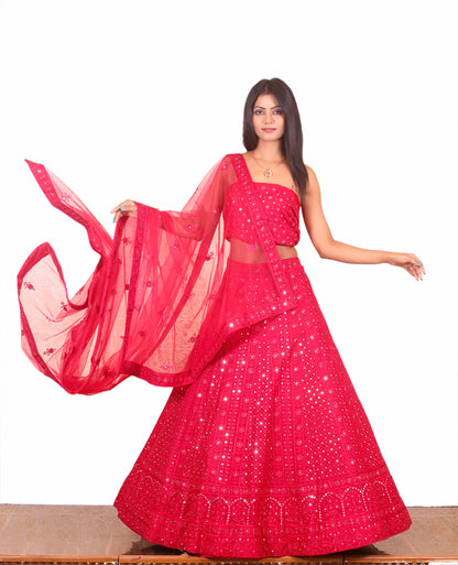 Fancy Pink Lehenga