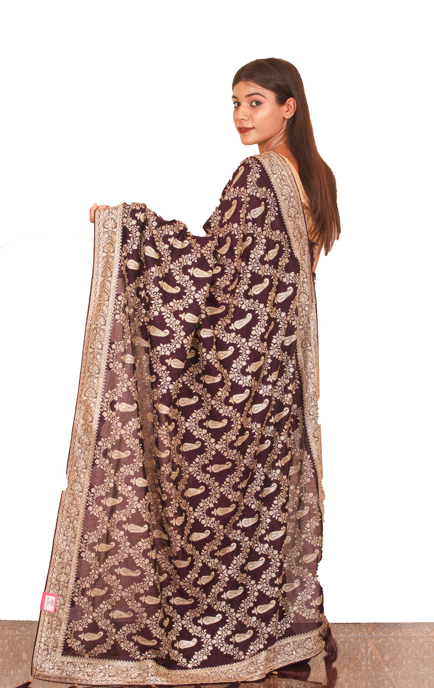 Purple Raw Silk Saree