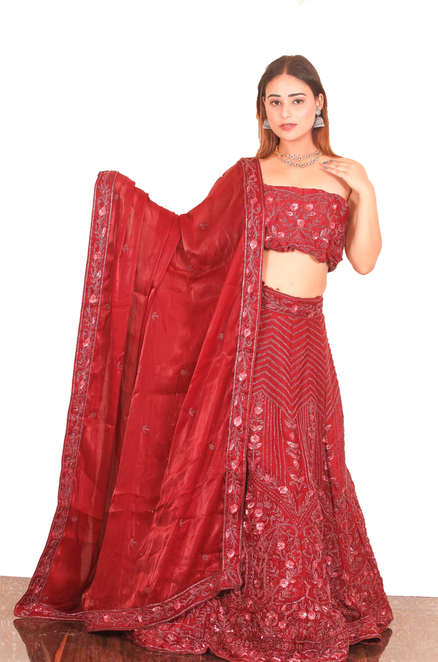 Organza Lehenga