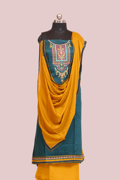 Rama green (peacock)  Soft cotton salwar suit